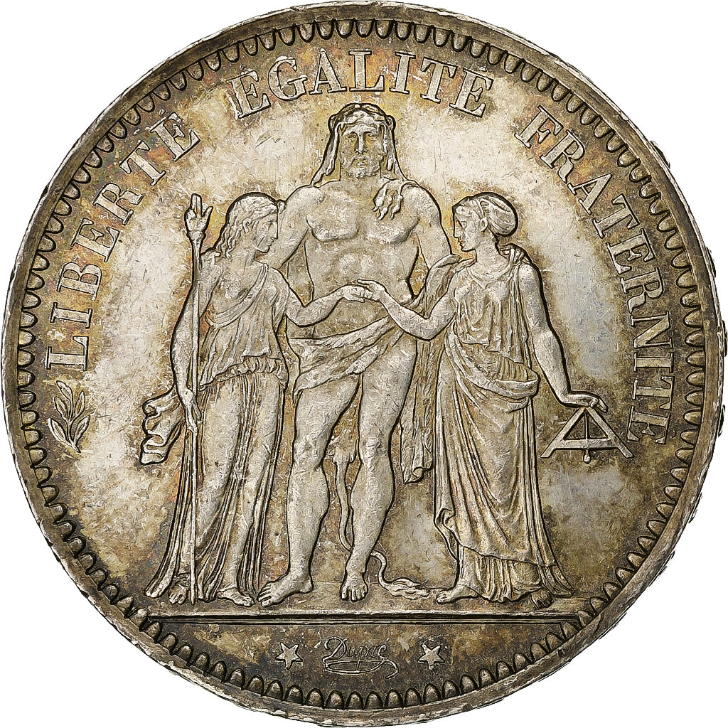 France, 5 Francs, Hercule, 1873, Paris, Silver, AU(55-58), Gadoury:745a