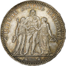 France, 5 Francs, Hercule, 1873, Paris, Silver, AU(55-58), Gadoury:745a