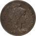 Francia, 10 Centimes, Dupuis, 1917, Paris, Bronce, MBC, Gadoury:277, KM:843