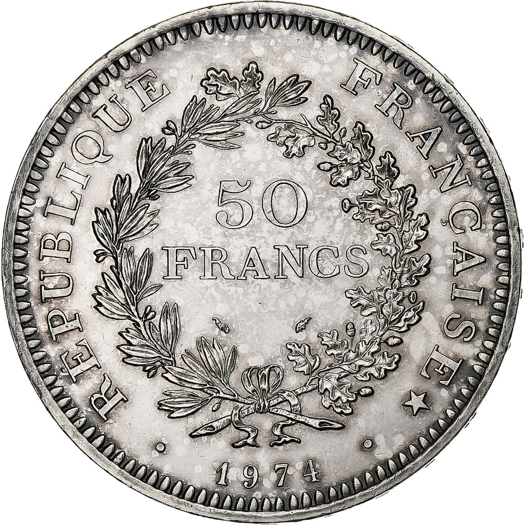 France, 50 Francs, Hercule, 1974, Paris, Silver, AU(55-58), Gadoury:882