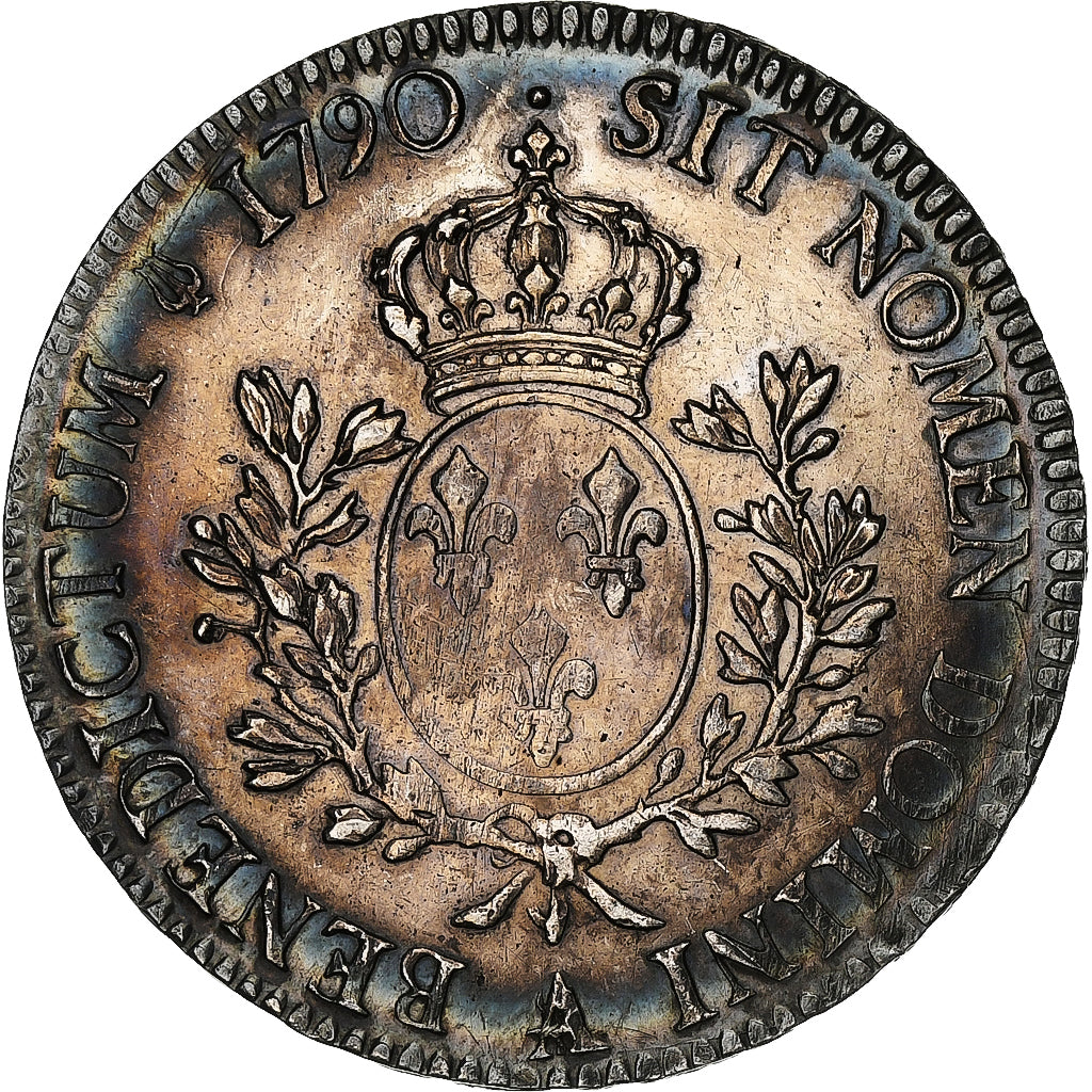 France, Louis XVI, Ecu aux branches d'olivier, 1790, Paris, 1er sem, Silver