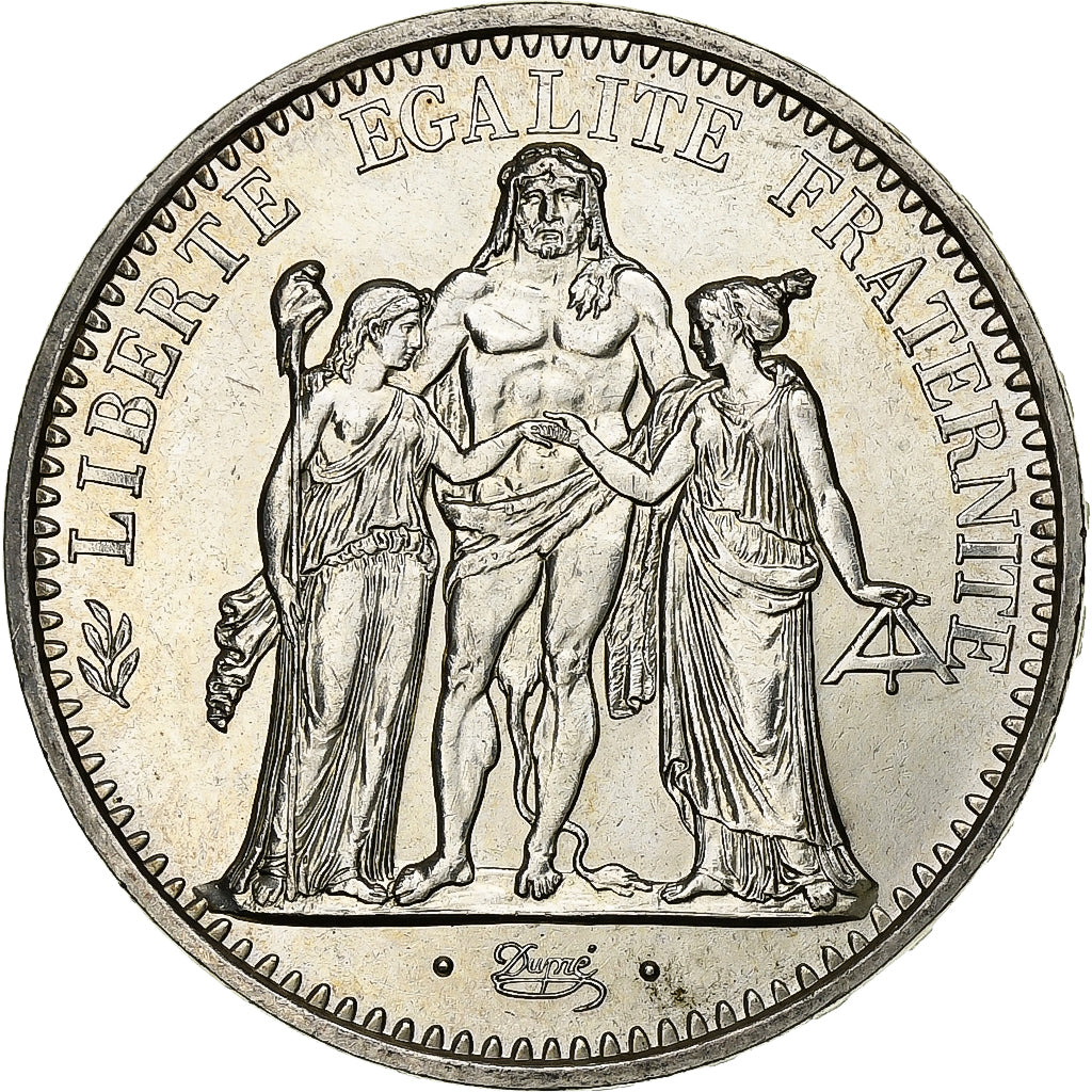 França, 10 Francs, Hercule, 1970, Paris, Prata, MS(60-62), Gadoury:813, KM:932