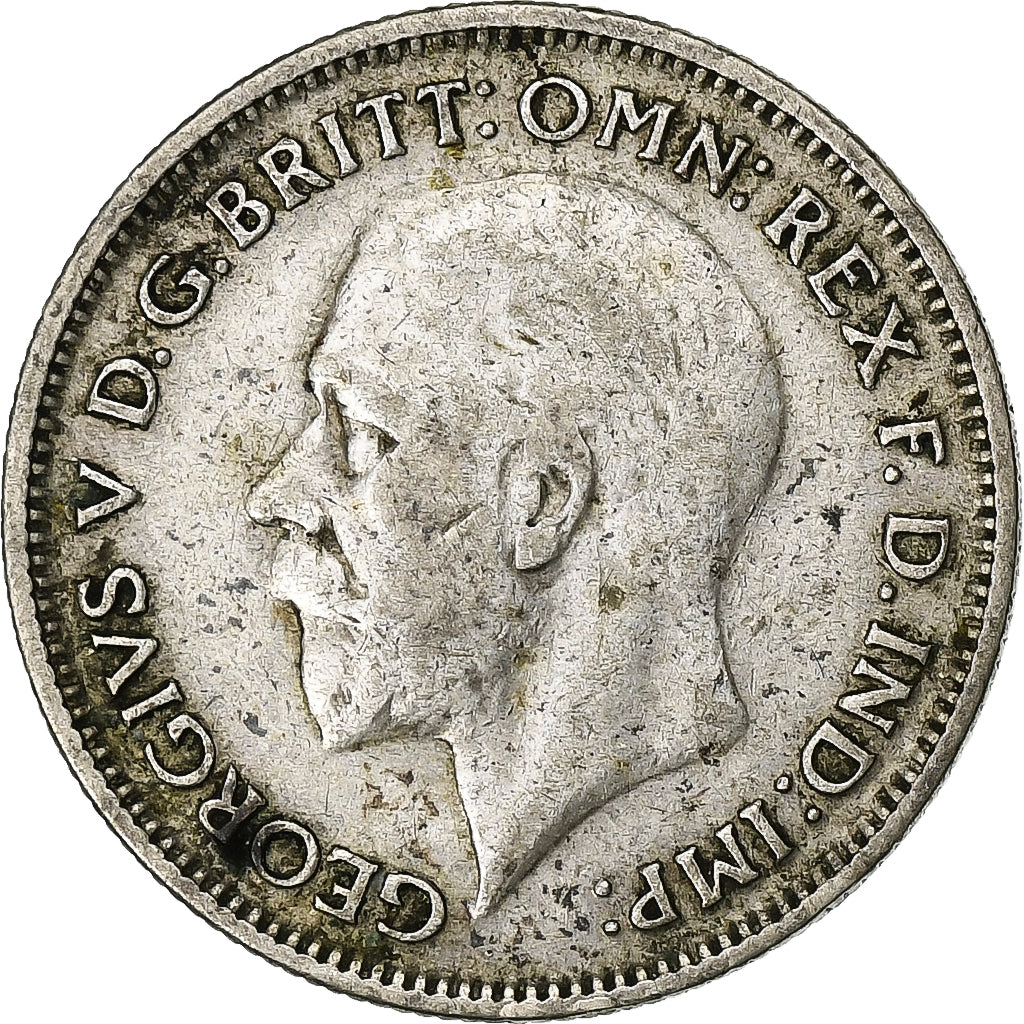 Great Britain, George V, 6 Pence, 1934, Silver, EF(40-45), KM:832