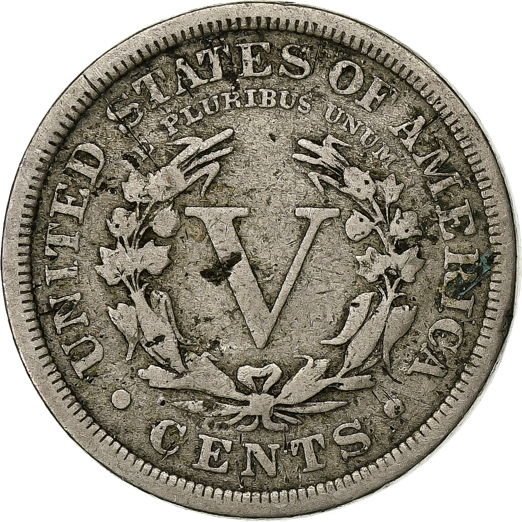 Stati Uniti, 5 Cents, Liberty Nickel, 1907, U.S. Mint, Rame-nichel, MB, KM:112