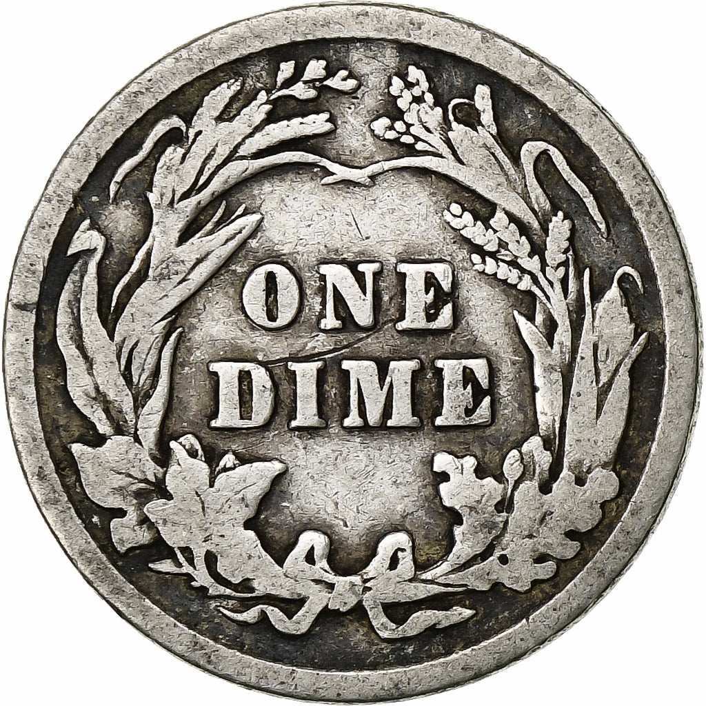 Stati Uniti, Dime, Barber Dime, 1911, U.S. Mint, Argento, MB, KM:113