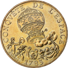 France, 10 Francs, La conquête, 1983, Paris, Tranche A, Nickel-Bronze
