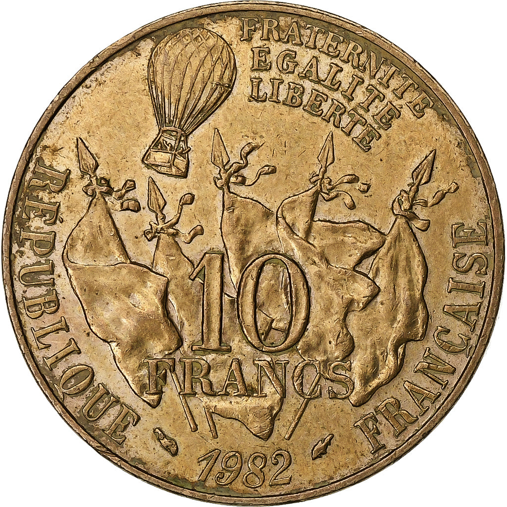 Frankrijk, 10 Francs, Gambetta, 1982, Paris, Nickel-Bronze, PR, Gadoury:815
