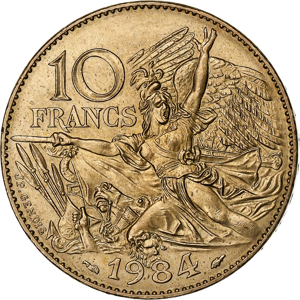 Francja, 10 Francs, François Rude, 1984, Paris, Tranche A, Nikiel-Brąz