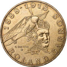 Frankrijk, 10 Francs, Roland Garros, 1988, Paris, Tranche B, Aluminum-Bronze