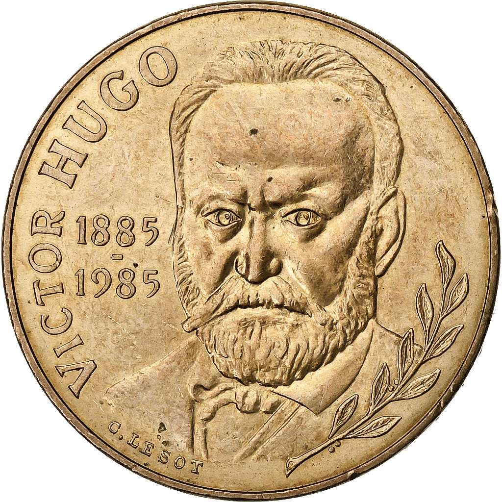 Frankrijk, 10 Francs, Victor Hugo, 1985, Paris, Tranche B, Nickel-Bronze, PR