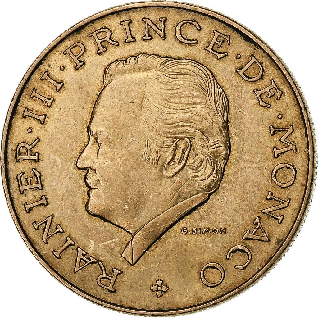 Mónaco, Rainier III, 10 Francs, 1982, Paris, Cobre - níquel - aluminio, EBC