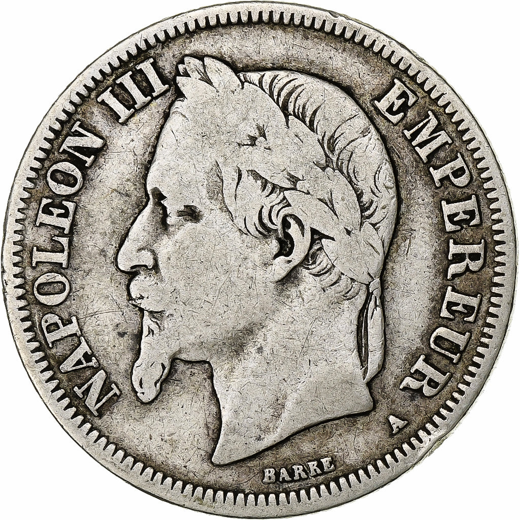 Frankreich, Napoleon III, 2 Francs, 1868, Paris, Silber, S+, Gadoury:527