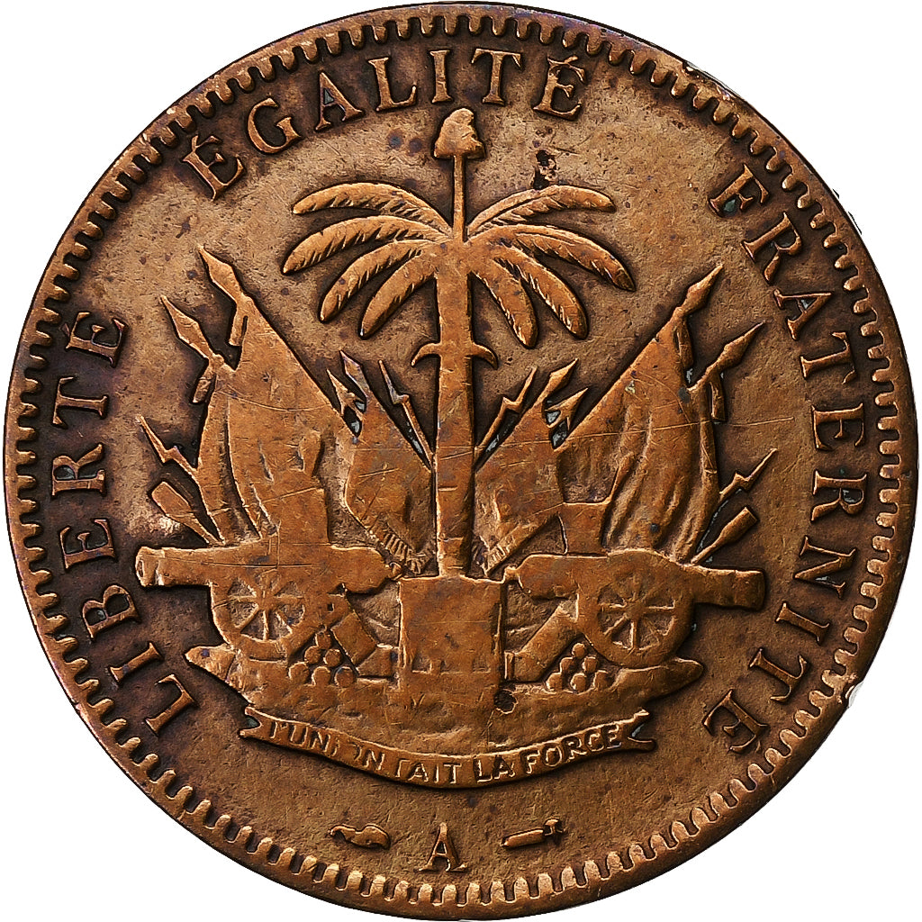 Haïti, Centime, 1886, Paris, Bronze, TTB, KM:48