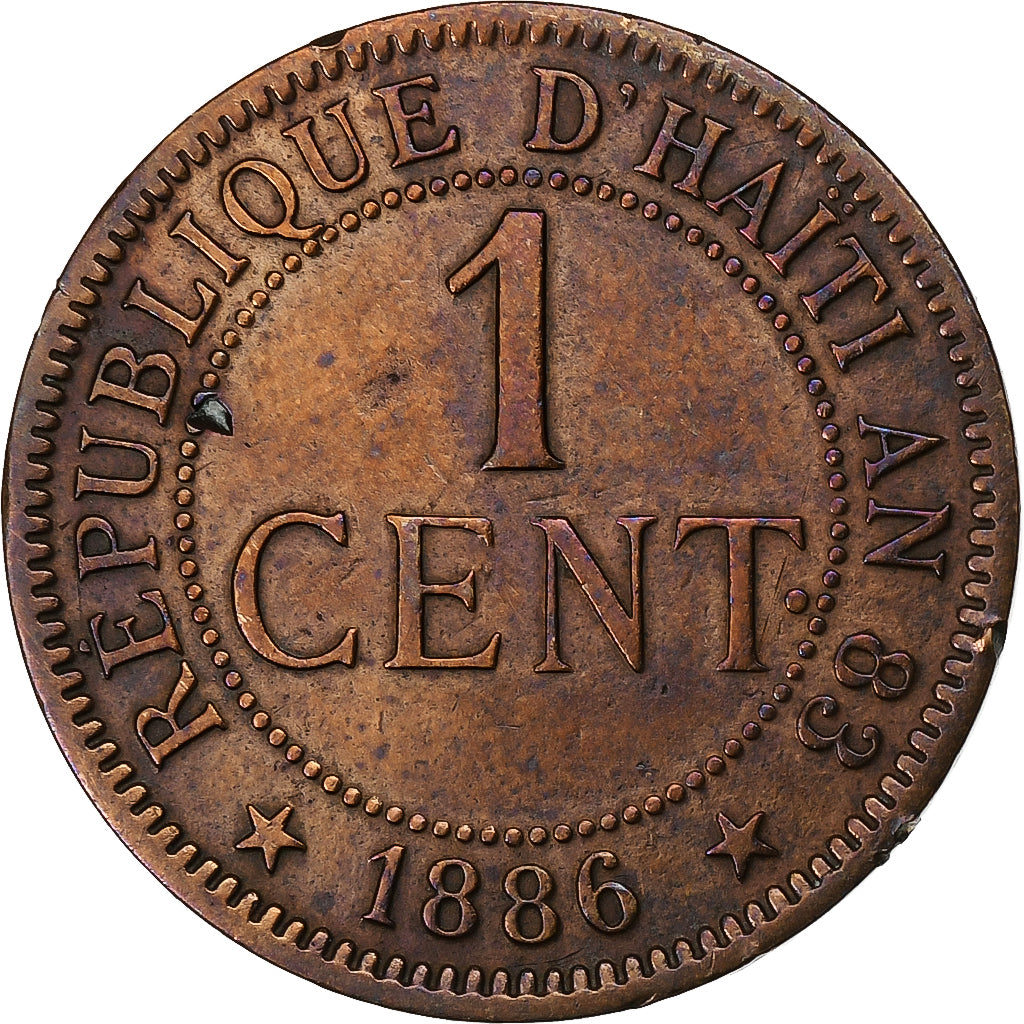 Haïti, Centime, 1886, Paris, Bronze, TTB, KM:48