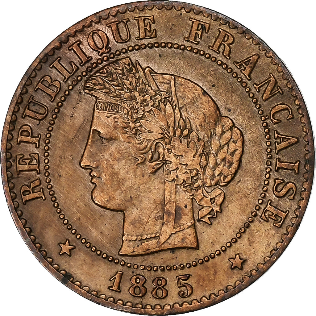 Frankrijk, Centime, Cérès, 1885, Paris, Bronzen, ZF+, Gadoury:88, KM:826.1
