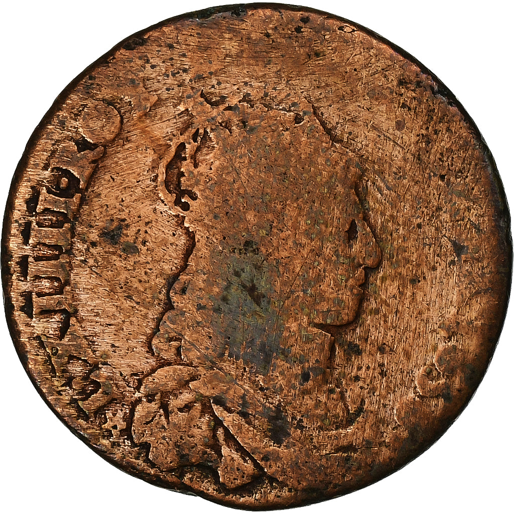 França, Louis XIV, Liard, Liard de France au buste juvénile, deuxième type
