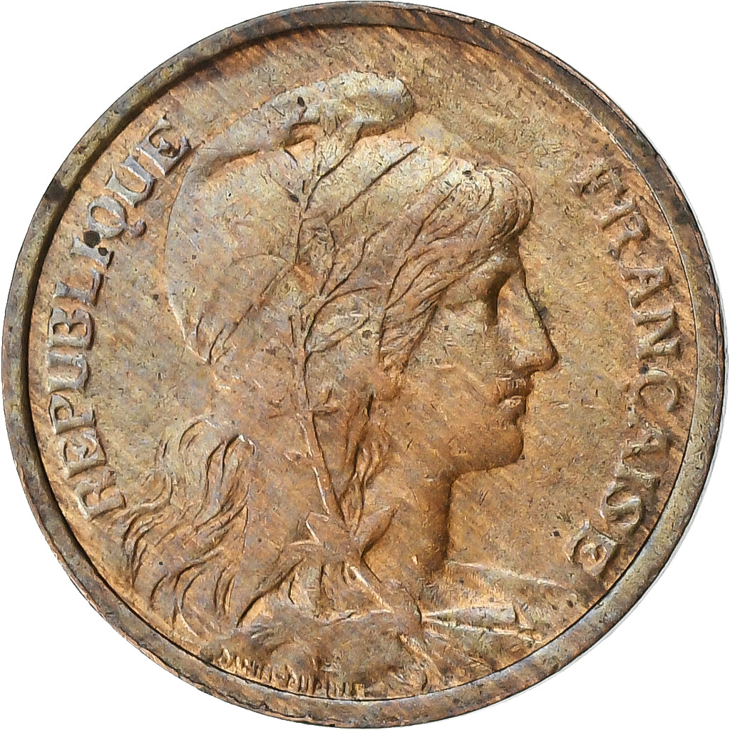 France, Centime, Dupuis, 1909, Paris, Bronze, EF(40-45), Gadoury:90, KM:840