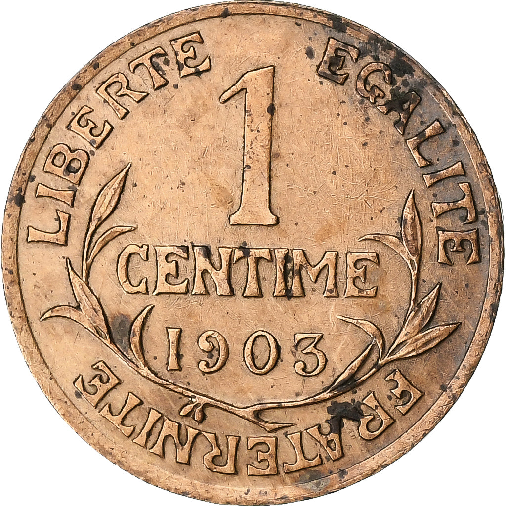 Francja, Centime, Dupuis, 1903, Paris, Brązowy, VF(30-35), Gadoury:90, KM:840