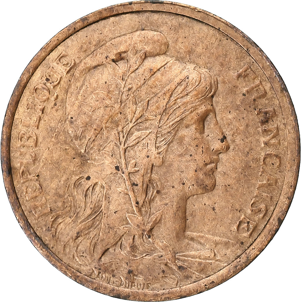 Francja, Centime, Dupuis, 1912, Paris, Brązowy, EF(40-45), Gadoury:90, KM:840