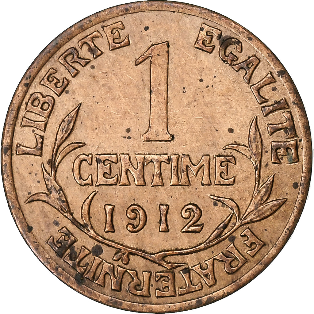 Francja, Centime, Dupuis, 1912, Paris, Brązowy, EF(40-45), Gadoury:90, KM:840