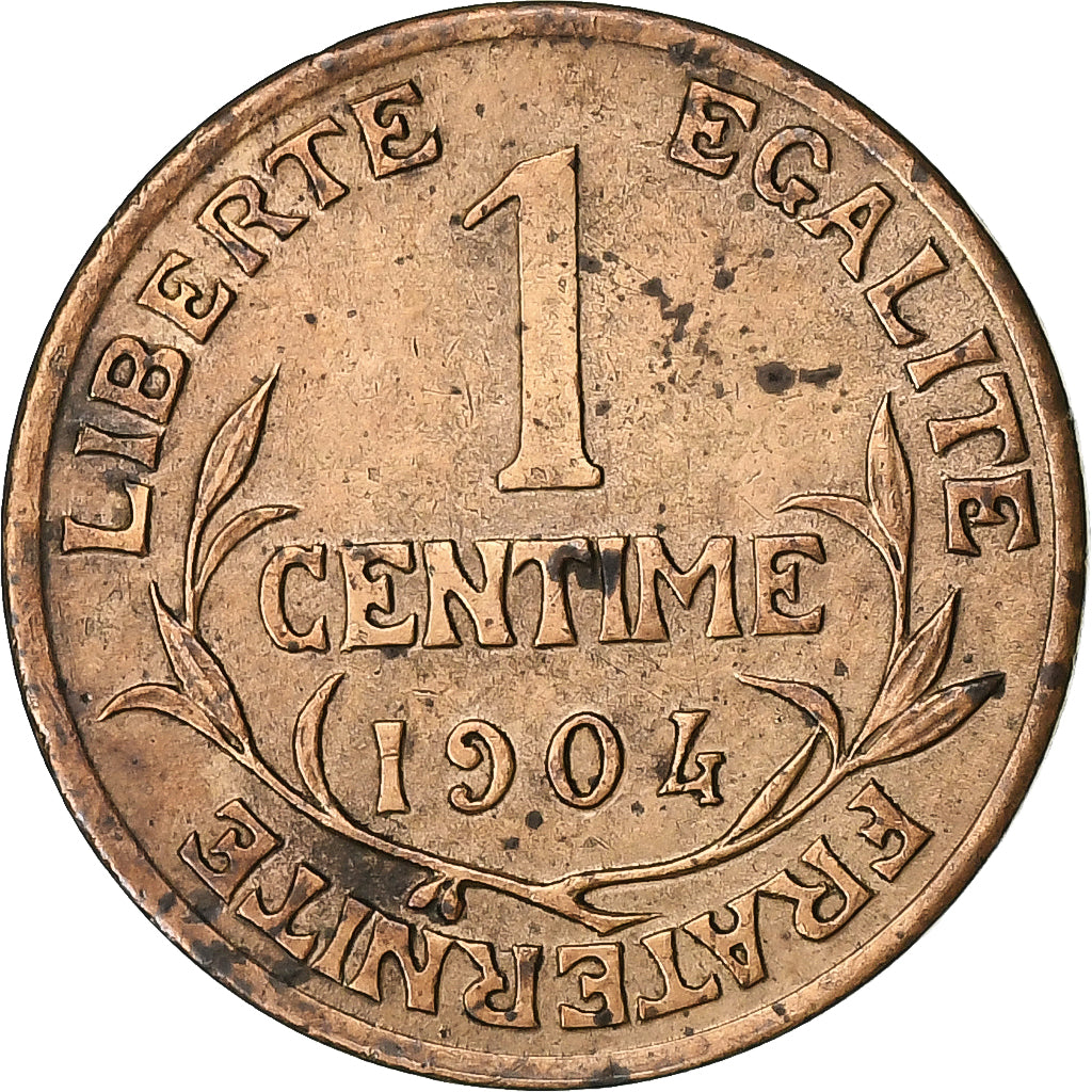 Francja, Centime, Dupuis, 1904, Paris, Brązowy, EF(40-45), Gadoury:90, KM:840