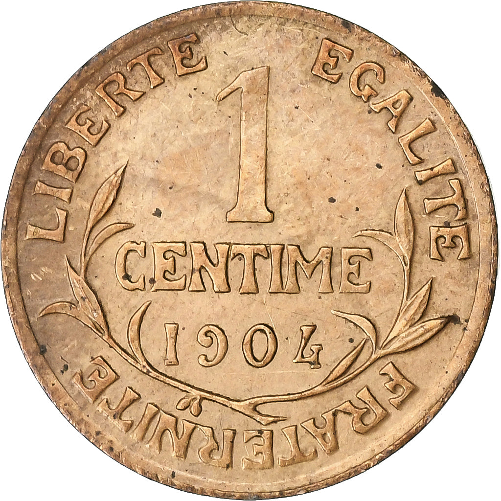 France, Centime, Dupuis, 1904, Paris, Bronze, EF(40-45), Gadoury:90, KM:840