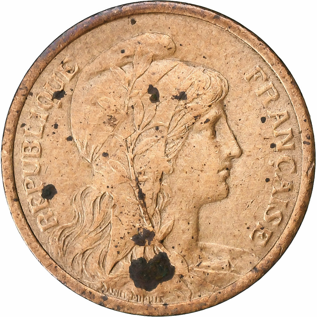 France, Centime, Dupuis, 1908, Paris, Bronze, VF(30-35), Gadoury:90, KM:840