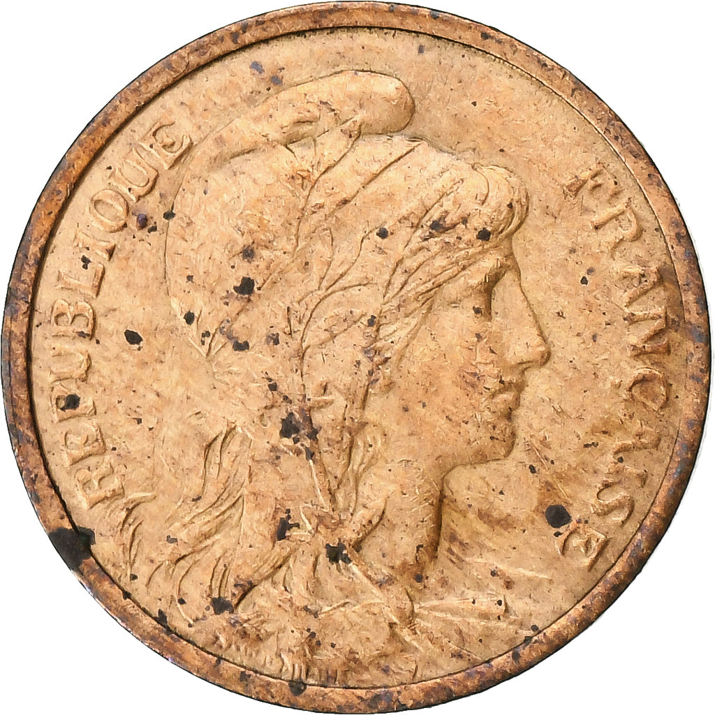 Francja, Centime, Dupuis, 1909, Paris, Brązowy, EF(40-45), Gadoury:90, KM:840