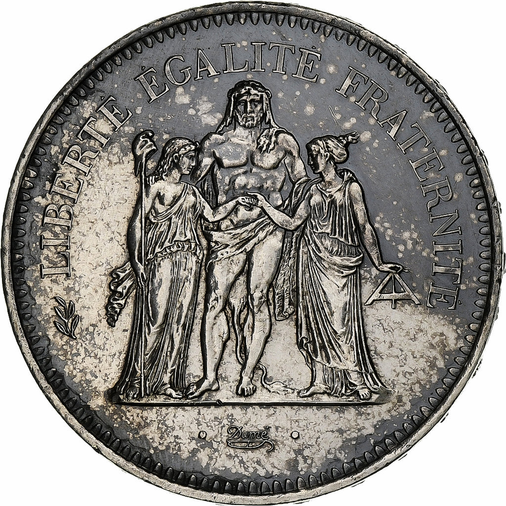 France, 50 Francs, Hercule, 1978, Paris, Silver, AU(50-53), Gadoury:882