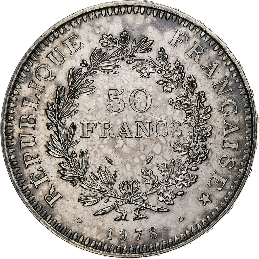 France, 50 Francs, Hercule, 1978, Paris, Silver, AU(50-53), Gadoury:882