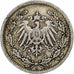 Empire allemand, Wilhelm II, 1/2 Mark, 1906, Berlin, Argent, TB+, KM:17