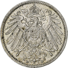 GERMANY - EMPIRE, Wilhelm II, Mark, 1915, Munich, Silver, EF(40-45), KM:14