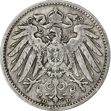 GERMANY - EMPIRE, Wilhelm II, Mark, 1902, Munich, Silver, EF(40-45), KM:14