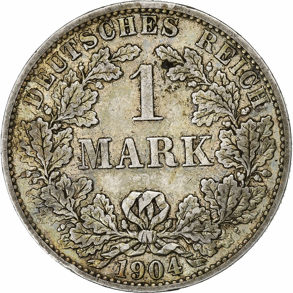 GERMANY - EMPIRE, Wilhelm II, Mark, 1904, Berlin, Silber, SS, KM:14