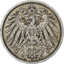 GERMANIA - IMPERO, Wilhelm II, Mark, 1908, Berlin, Argento, BB, KM:14