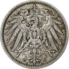 GERMANY - EMPIRE, Wilhelm II, Mark, 1906, Berlin, Silver, EF(40-45), KM:14