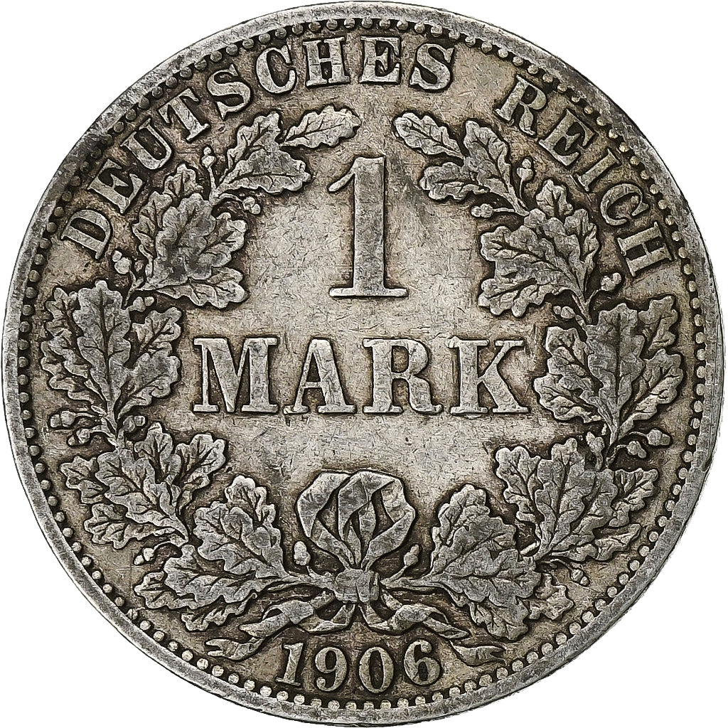 GERMANY - EMPIRE, Wilhelm II, Mark, 1906, Berlin, Silber, SS, KM:14