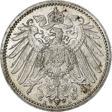 GERMANY - EMPIRE, Wilhelm II, Mark, 1915, Berlin, Silver, AU(50-53), KM:14