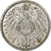 GERMANY - EMPIRE, Wilhelm II, Mark, 1915, Berlin, Silver, AU(50-53), KM:14