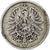 Empire allemand, Wilhelm I, Mark, 1881, Hambourg, Argent, TB, KM:7