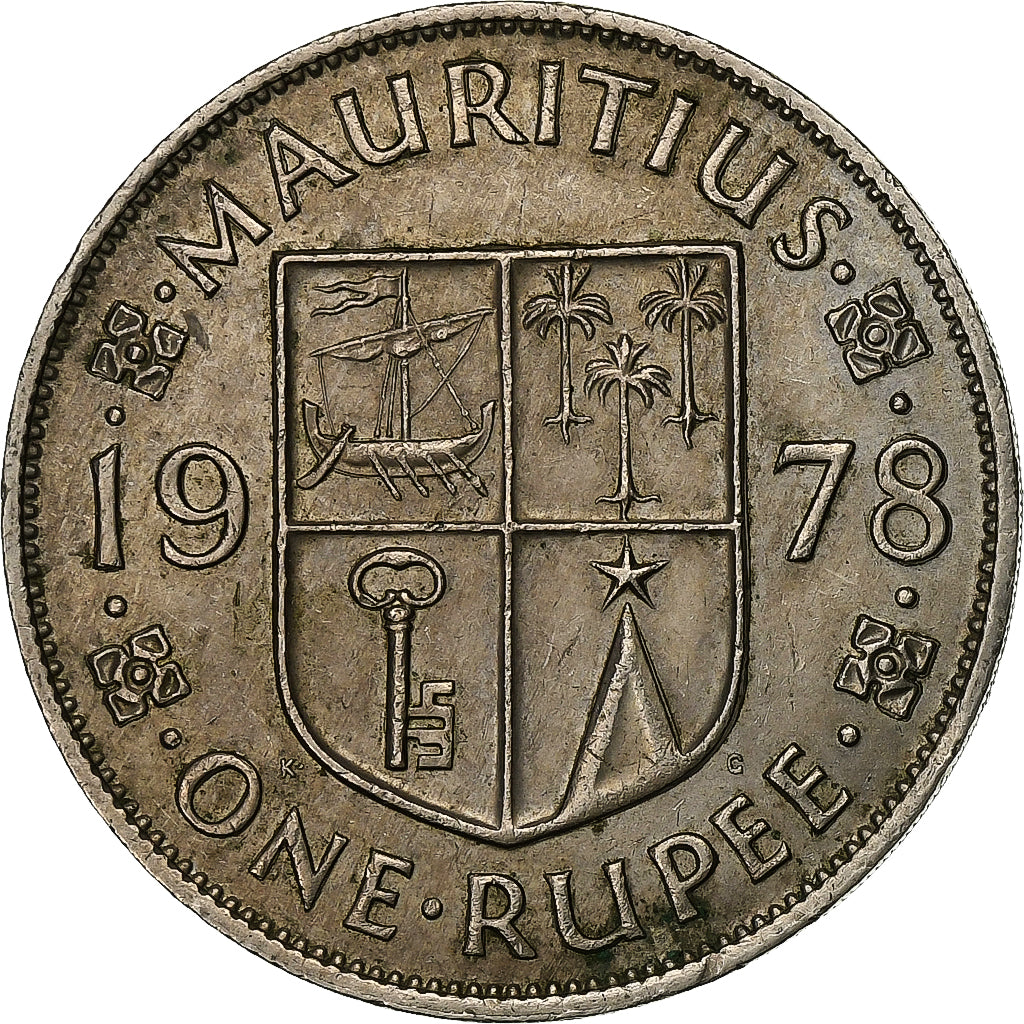 Mauritius, Elizabeth II, Rupee, 1978, Cupro-nikkel, ZF+, KM:35.1