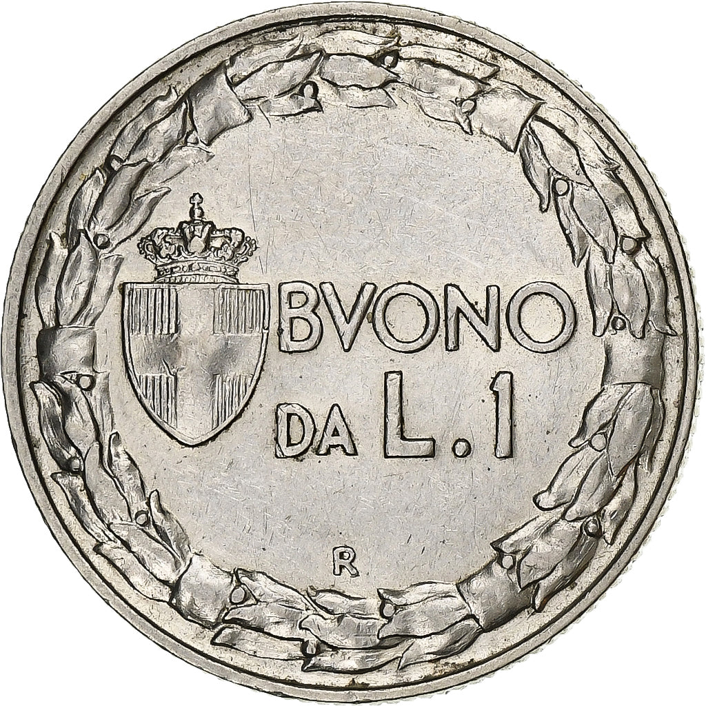 Itália, Vittorio Emanuele III, Lira, 1922, Rome, Níquel, AU(55-58), KM:62