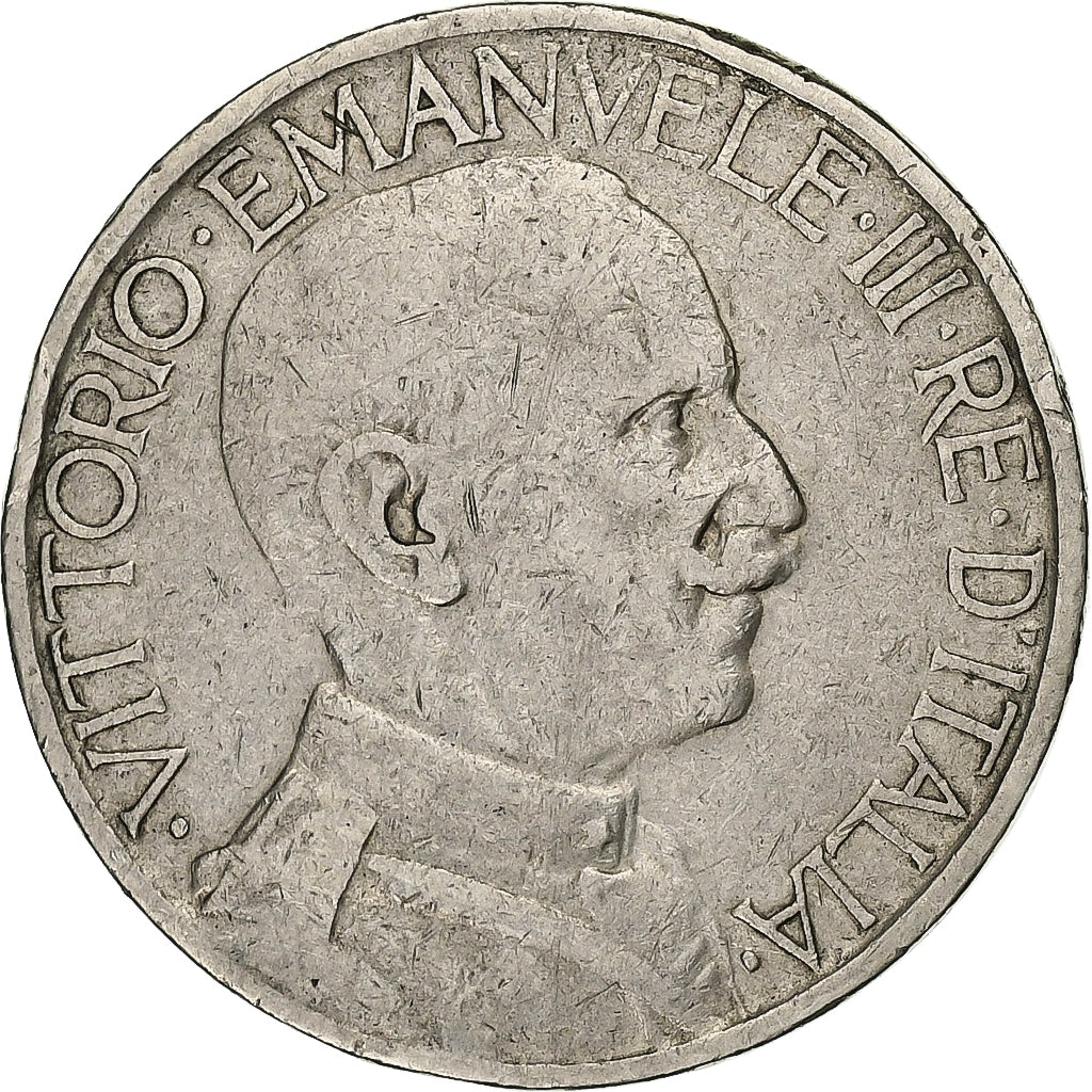 Italien, Vittorio Emanuele III, 2 Lire, 1924, Rome, Nickel, SS, KM:63