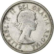 Canada, Elizabeth II, 25 Cents, 1957, Royal Canadian Mint, Silver, EF(40-45)