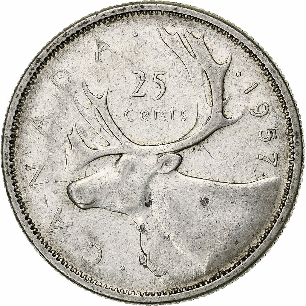 Canada, Elizabeth II, 25 Cents, 1957, Royal Canadian Mint, Silver, EF(40-45)