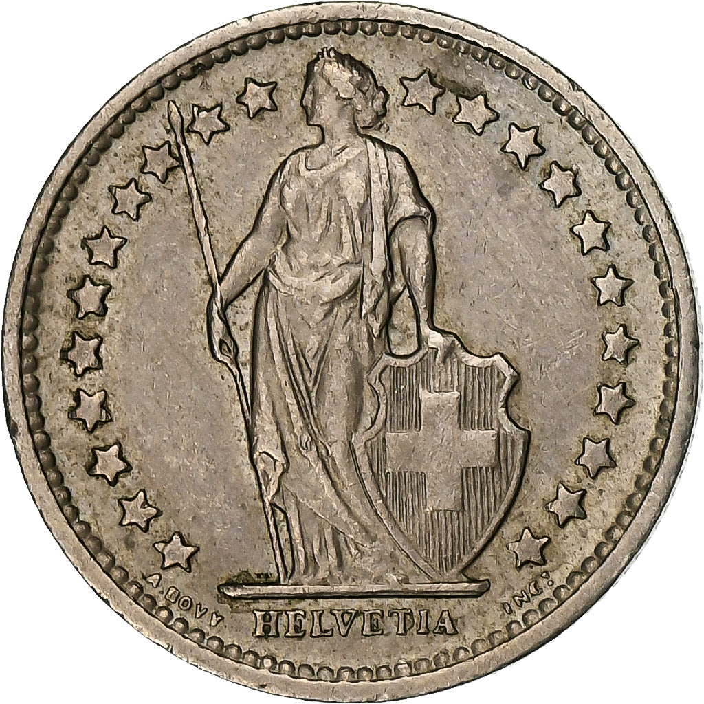 Svizzera, 1/2 Franc, 1970, Bern, Rame-nichel, BB, KM:23a.1