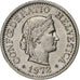 Suiza, 10 Rappen, 1972, Bern, Cobre - níquel, EBC, KM:27