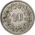 Suiza, 10 Rappen, 1972, Bern, Cobre - níquel, EBC, KM:27