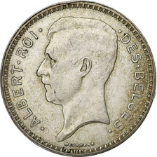 Belgium, Albert I, 20 Francs, 20 Frank, 1934, Silver, AU(50-53), KM:103.1