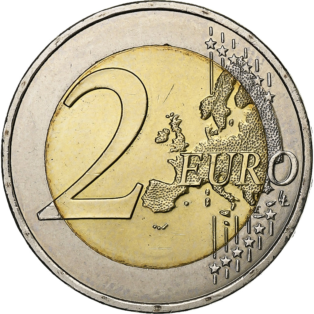 Francia, 2 Euro, UEFA Euro 2016, 2016, Pessac, Bimetálico, EBC, Gadoury:23